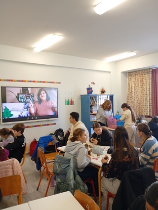 Χριστουγεννιάτικες κατασκευές με το το 29ο Δημοτικό Σχολείο Πατρών στο πλαίσιο του προγράμματος "Μια φορά ήταν η φύση"